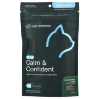 Composure™, Calm & Confident, для всех кошек, со вкусом курицы и форели, 30 жевательных таблеток, 45 г (1,59 унции) — VetriScience