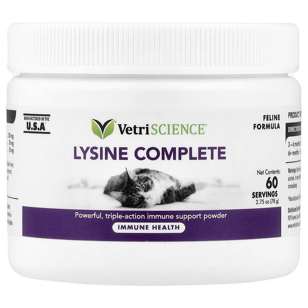 vsc01841_v_40.jpg Lysine Complete, формула для кошек, 78 г (2,75 унции) — VetriScience