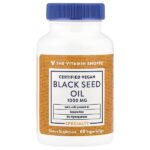 Масло черного тмина, 1000 мг, 60 веганских капсул — The Vitamin Shoppe