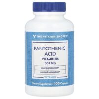 Пантотеновая кислота, витамин B5, 100 капсул — The Vitamin Shoppe