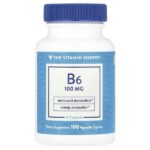 Витамин B6, 100 мг, 100 растительных капсул — The Vitamin Shoppe