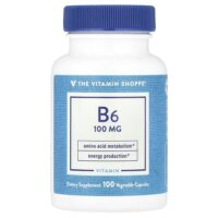 Витамин B6, 100 мг, 100 растительных капсул — The Vitamin Shoppe