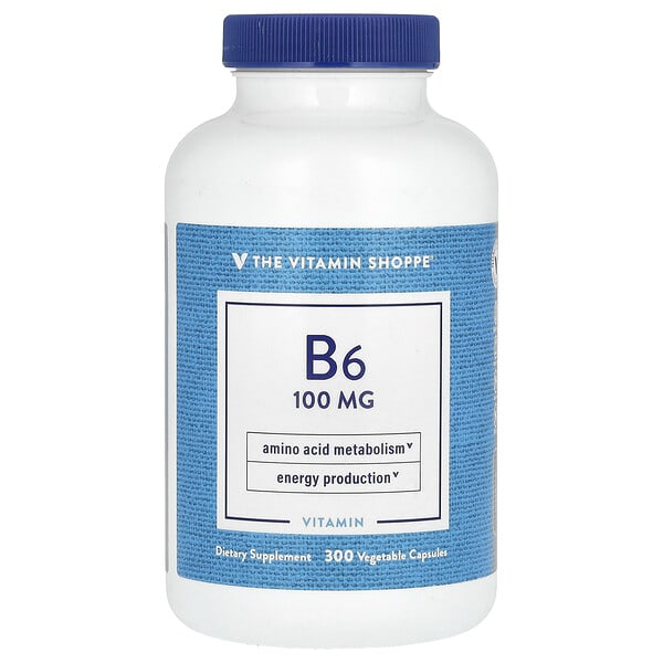 vsi01163_v_8.jpg Витамин B6, 100 мг, 300 растительных ингредиентов — The Vitamin Shoppe