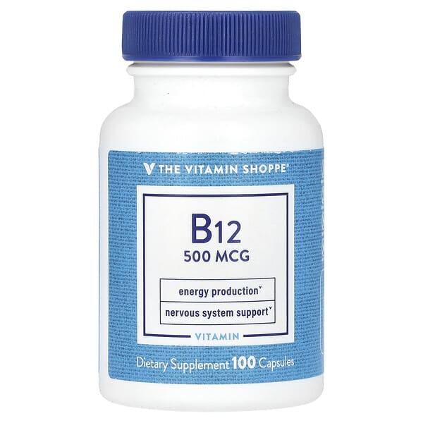vsi01170_v_8.jpg витамин B12, 500 мкг, 100 капсул — The Vitamin Shoppe