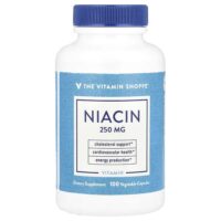 Ниацин, 250 мг, 100 растительных капсул — The Vitamin Shoppe