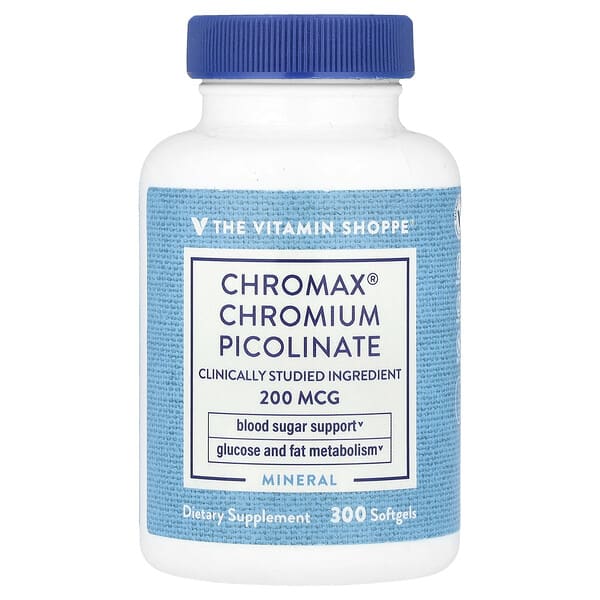 vsi01211_v_8.jpg Chromax® пиколинат хрома, 200 мкг, 300 мягких таблеток — The Vitamin Shoppe