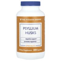 Шелуха семян подорожника, 300 капсул (720 мг на капсулу) — The Vitamin Shoppe