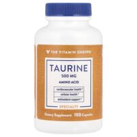 таурин, 500 мг, 100 капсул — The Vitamin Shoppe