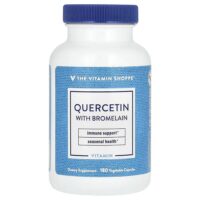 Кверцетин с бромелаином, 180 растительных капсул — The Vitamin Shoppe