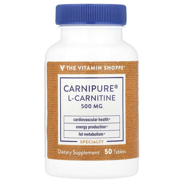 vsi01297_v_8.jpg L-карнитин Carnipure®, 500 мг, 50 таблеток — The Vitamin Shoppe