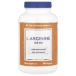 L-аргинин, 500 мг, 300 капсул — The Vitamin Shoppe