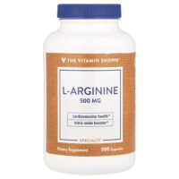 L-аргинин, 500 мг, 300 капсул — The Vitamin Shoppe