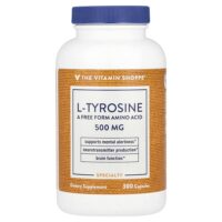 L-тирозин, 500 мг, 300 капсул — The Vitamin Shoppe