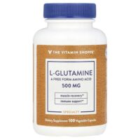 L-глютамин, 500 мг, 100 растительных капсул — The Vitamin Shoppe
