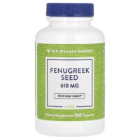 Семена пажитника, 610 мг, 100 капсул — The Vitamin Shoppe
