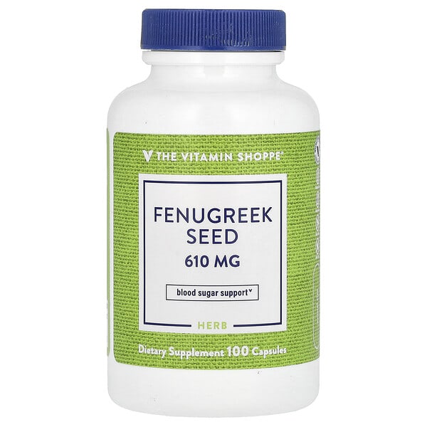 vsi01602_v_8.jpg Семена пажитника, 610 мг, 100 капсул — The Vitamin Shoppe