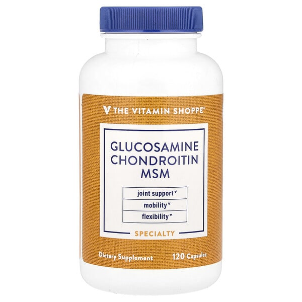 vsi01633_v_8.jpg Глюкозамин и хондроитин МСМ, 120 капсул — The Vitamin Shoppe