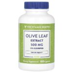 экстракт листьев оливкового дерева, 500 мг, 100 капсул — The Vitamin Shoppe