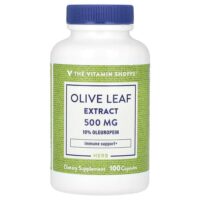экстракт листьев оливкового дерева, 500 мг, 100 капсул — The Vitamin Shoppe