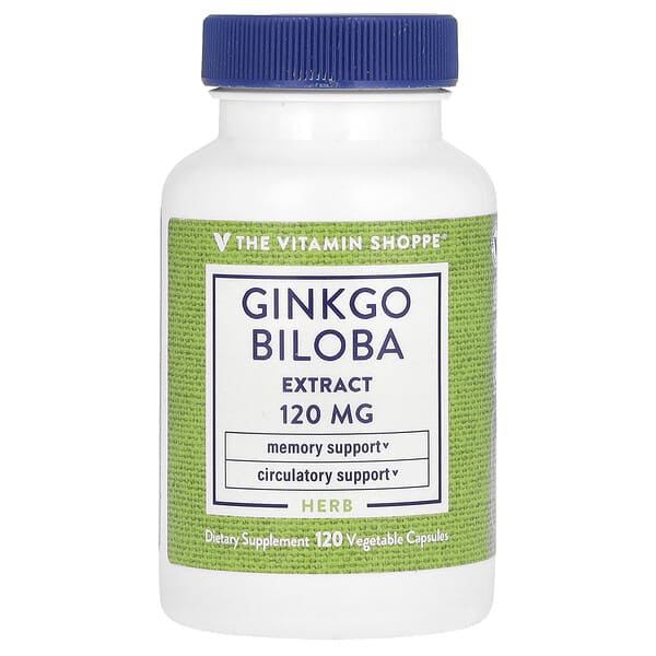 vsi01688_v_8.jpg Экстракт гинкго билоба, 120 мг, 120 растительных капсул — The Vitamin Shoppe