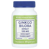 Экстракт гинкго билоба, 120 мг, 60 растительных капсул — The Vitamin Shoppe