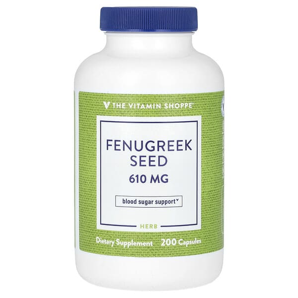 vsi01746_v_8.jpg семена пажитника, 610 мг, 200 капсул — The Vitamin Shoppe