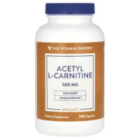 ацетил-L-карнитин, 500 мг, 240 капсул — The Vitamin Shoppe
