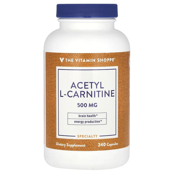 vsi01751_v_8.jpg ацетил-L-карнитин, 500 мг, 240 капсул — The Vitamin Shoppe