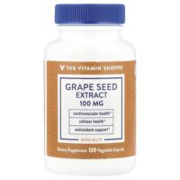 Экстракт виноградных косточек, 100 мг, 120 растительных капсул — The Vitamin Shoppe