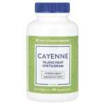 Кайенский перец, 100 растительных капсул (450 мг на капсулу) — The Vitamin Shoppe