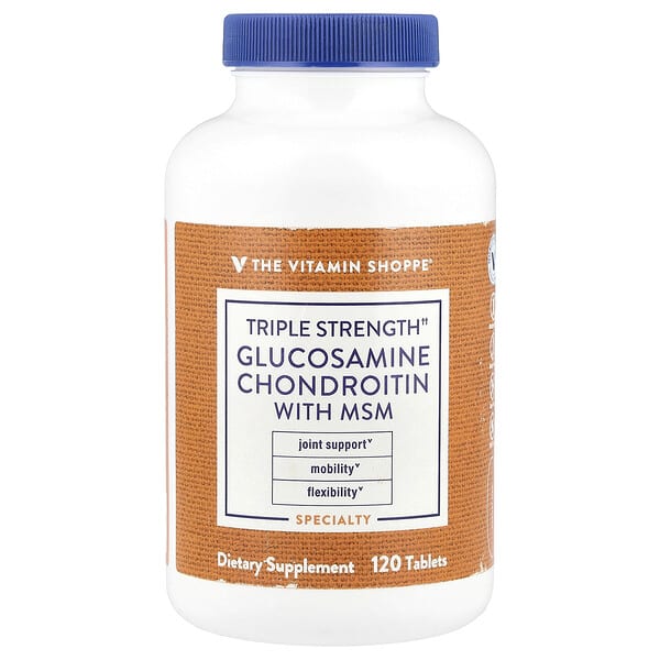 vsi01803_v_8.jpg глюкозамин и хондроитин тройной силы с МСМ, 120 таблеток — The Vitamin Shoppe