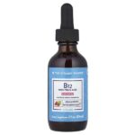Витамин B12 с фолиевой кислотой, малина, 59 мл (2 жидк. Унции) — The Vitamin Shoppe