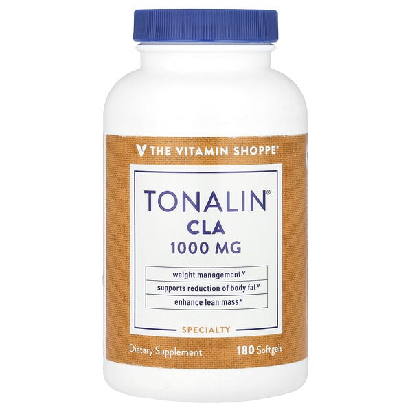 vsi01923_v_8.jpg Tonalin® CLA, 1000 мг, 180 капсул — The Vitamin Shoppe