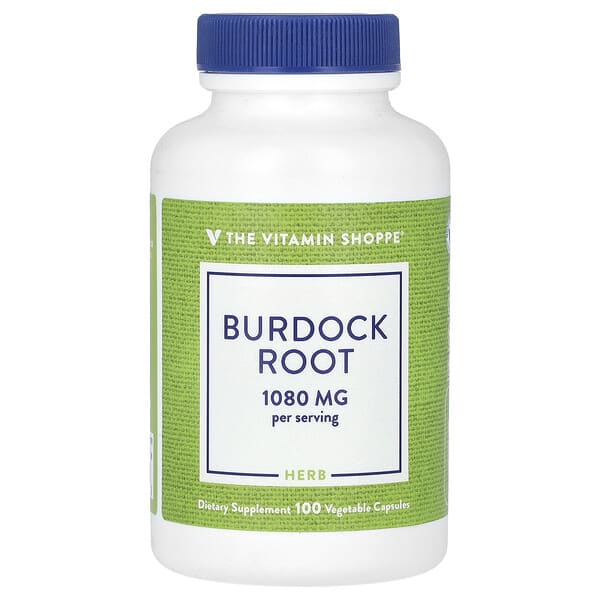 vsi01958_v_8.jpg Корень лопуха, 100 растительных капсул (540 мг на капсулу) — The Vitamin Shoppe