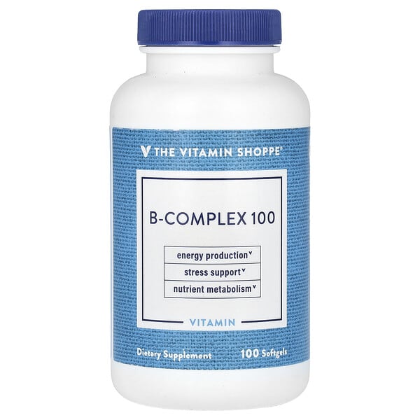 vsi02050_v_8.jpg B-Complex 100, витамины группы B, 100 мягких таблеток — The Vitamin Shoppe