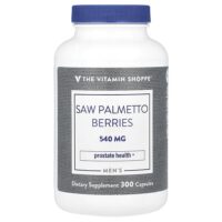 Мужские ягоды серенои, 540 мг, 300 капсул — The Vitamin Shoppe