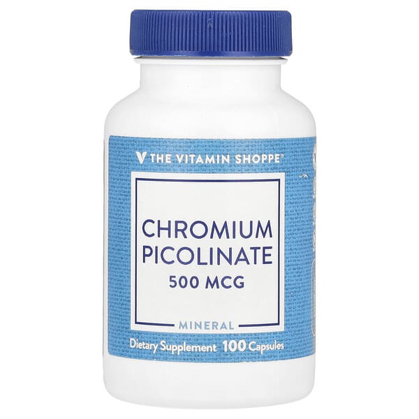 vsi02139_v_8.jpg Пиколинат хрома, 500 мкг, 100 капсул — The Vitamin Shoppe