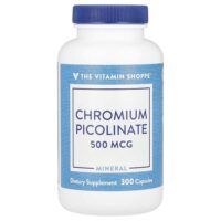 Пиколинат хрома, 500 мкг, 300 капсул — The Vitamin Shoppe