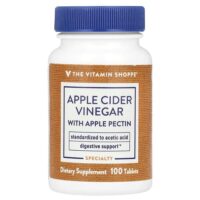 Яблочный уксус с яблочным пектином, 100 таблеток — The Vitamin Shoppe