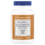 Глюкозамин и хондроитин тройной силы с МСМ, 60 таблеток — The Vitamin Shoppe