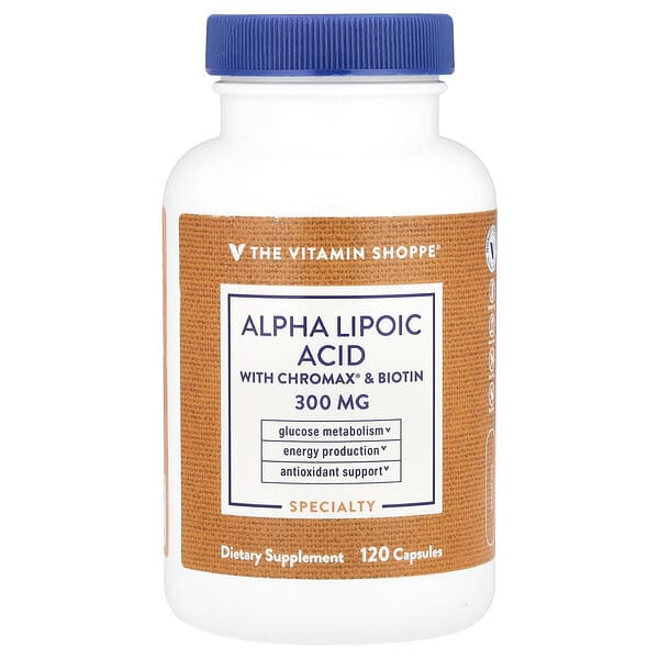 vsi02231_v_8.jpg Альфа-липоевая кислота с Chromax® и биотином, 120 капсул — The Vitamin Shoppe