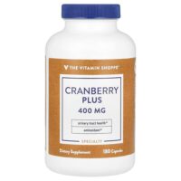 Клюква плюс, 400 мг, 180 капсул — The Vitamin Shoppe