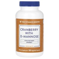 клюква с D-маннозой, 120 растительных капсул — The Vitamin Shoppe