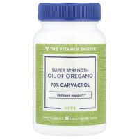Масло орегано Super Stength, 60 жидких растительных капсул (45 мг на капсулу) — The Vitamin Shoppe