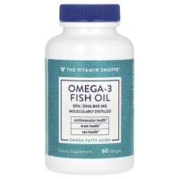 рыбий жир с омега-3, 60 мягких таблеток — The Vitamin Shoppe