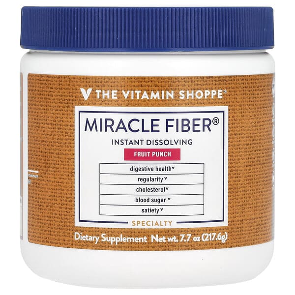 vsi02403_v_8.jpg Miracle Fiber, фруктовый пунш, 217,6 г (7,7 унции) — The Vitamin Shoppe