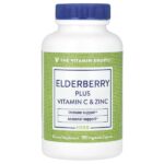 бузина с витамином C и цинком, 90 растительных капсул — The Vitamin Shoppe