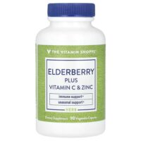 бузина с витамином C и цинком, 90 растительных капсул — The Vitamin Shoppe