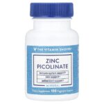 Пиколинат цинка, 100 растительных капсул (22 мг на капсулу) — The Vitamin Shoppe