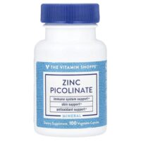 Пиколинат цинка, 100 растительных капсул (22 мг на капсулу) — The Vitamin Shoppe